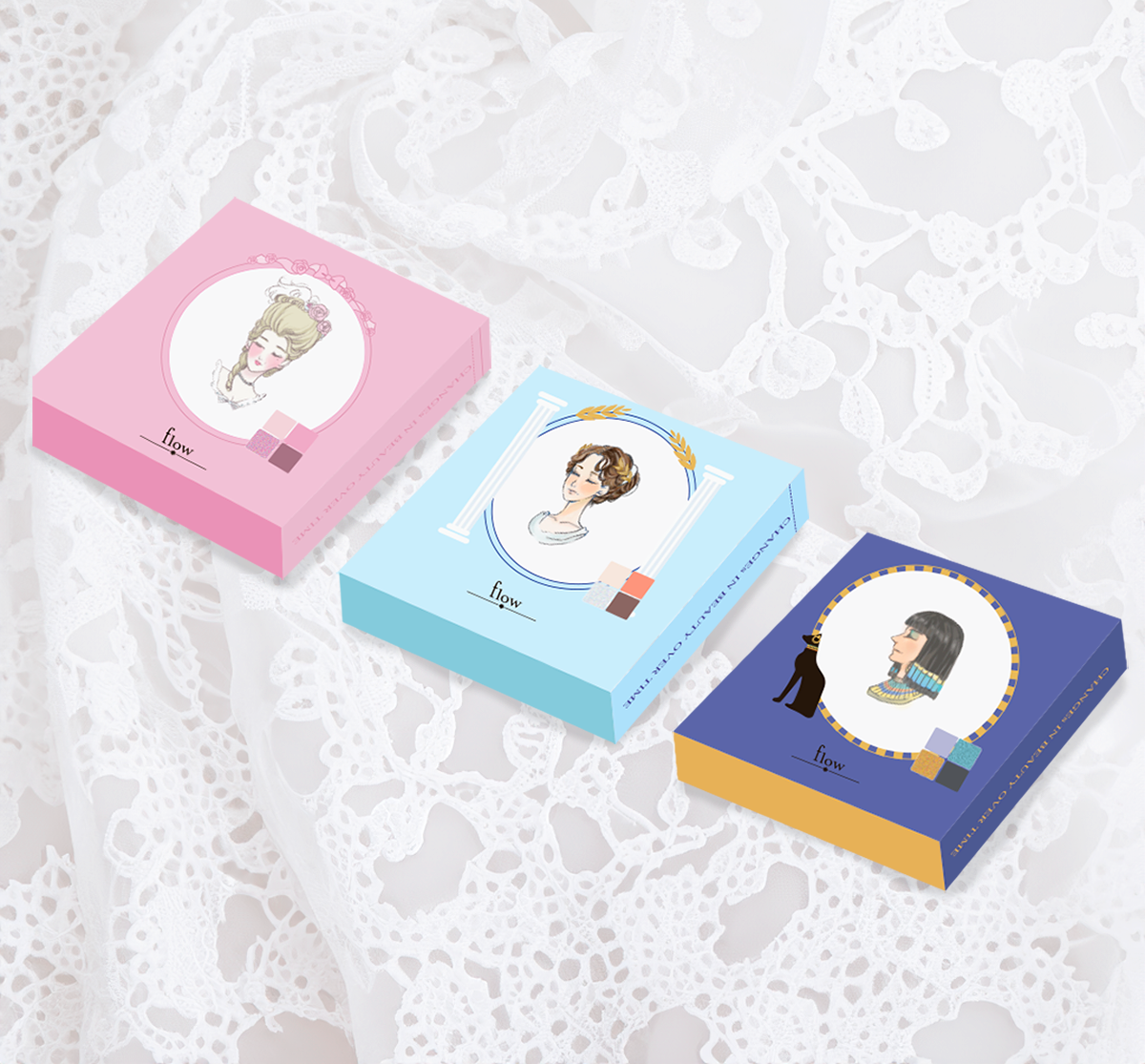 化粧品パッケージ「flow」