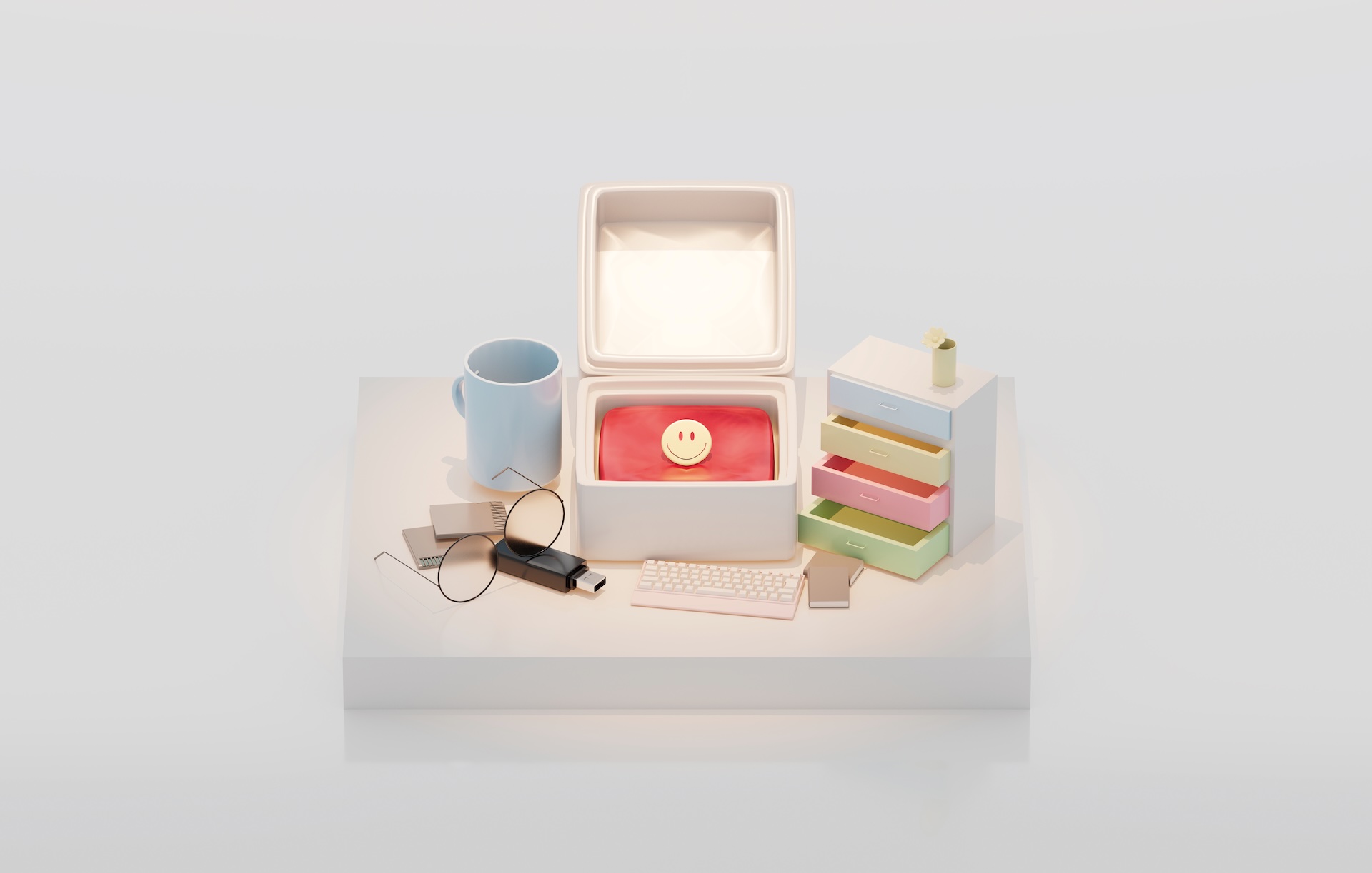 3Dグラフィック「小物のフィギュア」