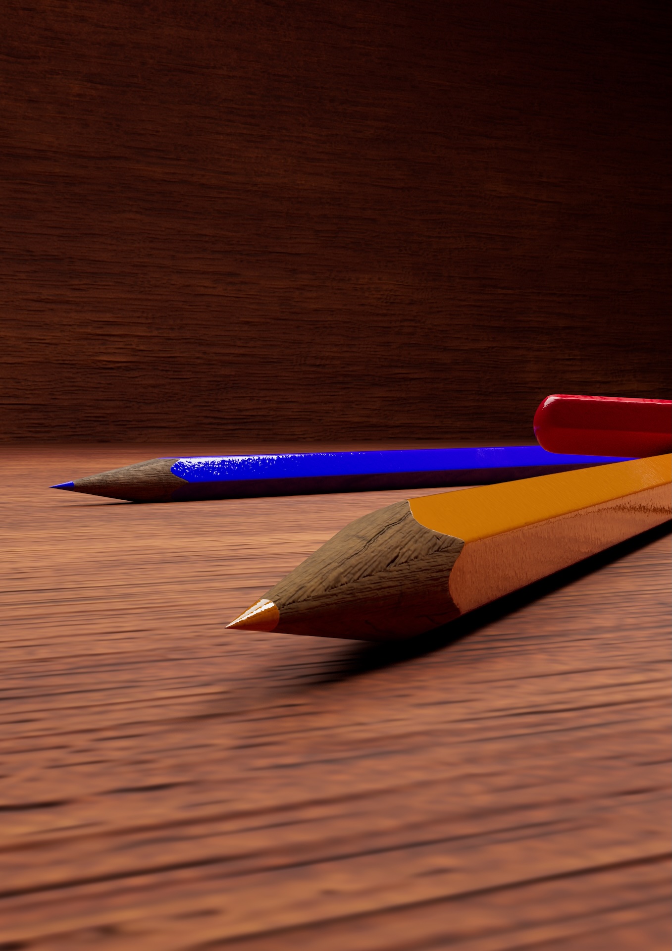 3Dグラフィック「色鉛筆」